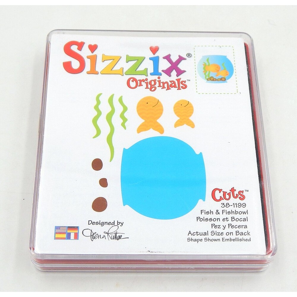 Sizzix Fishbowl Pattern 38-1199 Die Cutter 4.5 In Cartridge Provo Craft Ellison